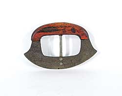 #1727 ~ Inuit - Wood Ulu with Support