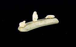 #1735 ~ Inuit - Untitled - Iceflow with Bear and Two Seals