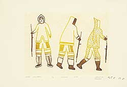 #1761 ~ Inuit - Three Hunters  #3/50