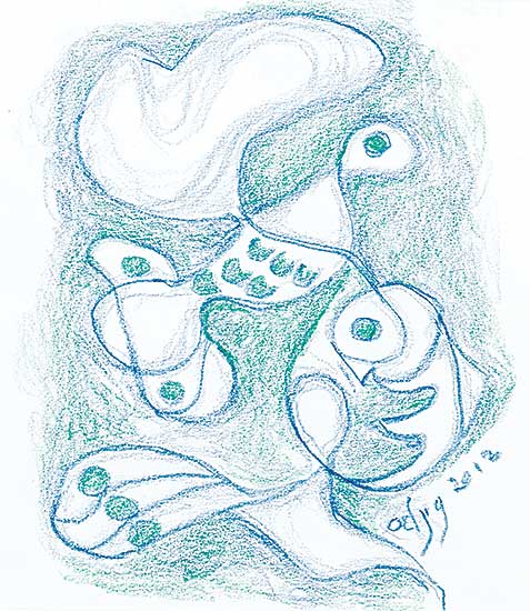 #85 ~ Odjig - Nesting Bird
