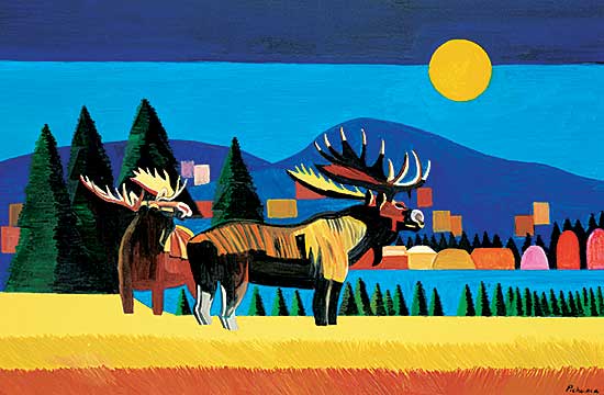 #93 ~ Picher - Moose with Moon