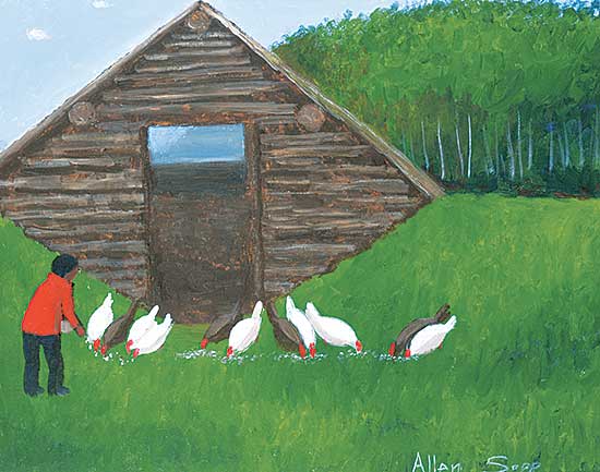 #104 ~ Sapp - Untitled - Feeding the Chickens