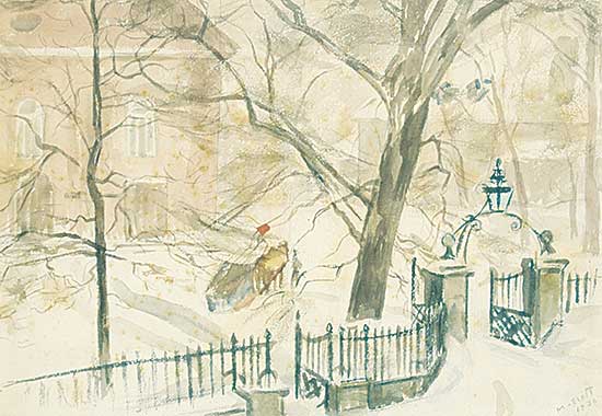 #107 ~ Scott - Untitled - Gate in Winter