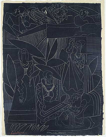 #217 ~ Picasso - David and Bathsheba  #40/50