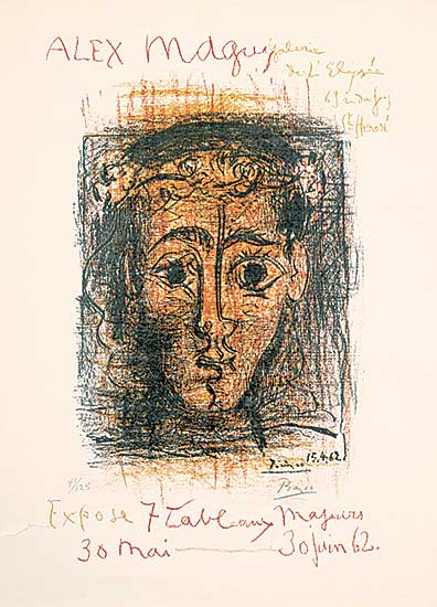 #218 ~ Picasso - Poster for Alex Maguy Gallery 1962 Exhibition  #41/125