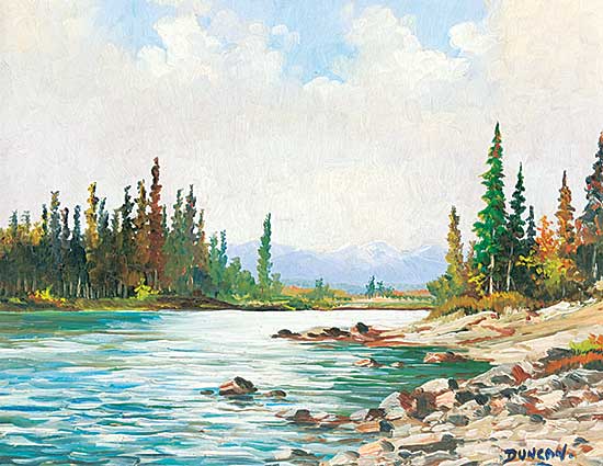 #425 ~ Crockford - Untitled - River in the Foothills