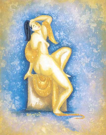 #456 ~ Kupesic - Nude with Shawl