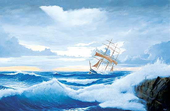#496 ~ Raftery - Dawn on a Lee Shore