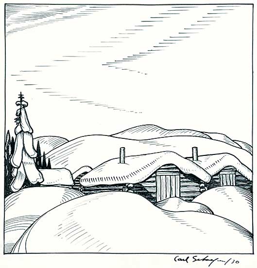 #512 ~ Schaefer - Two Cabins, Winter, Hanover