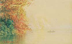 #481 ~ O'Brien - Untitled - Canoeing in the Mist