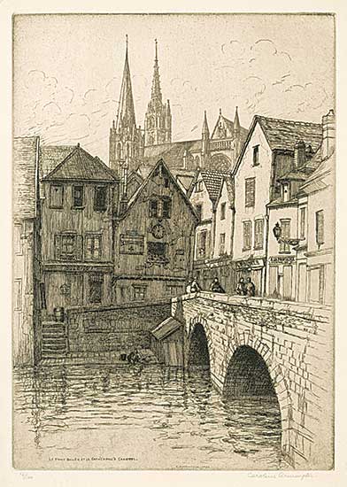 #1002 ~ Armington - Le Pont Bouju et la Cathedrale a Chartres  #14/100