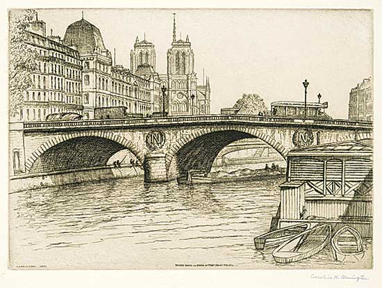 #1003 ~ Armington - Notre Dame de Paris et Pont St. Michel