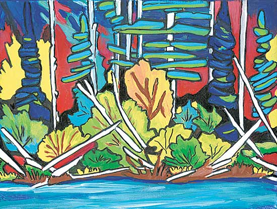 #1076 ~ Dalton - Untitled - Trees on the River