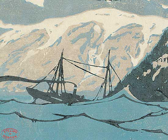 #1117 ~ Gagnon - Schooner in a Squall