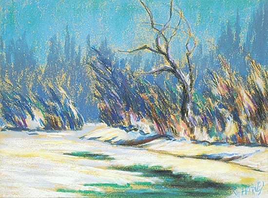 #1141 ~ Harvey - Untitled - Winter Stream