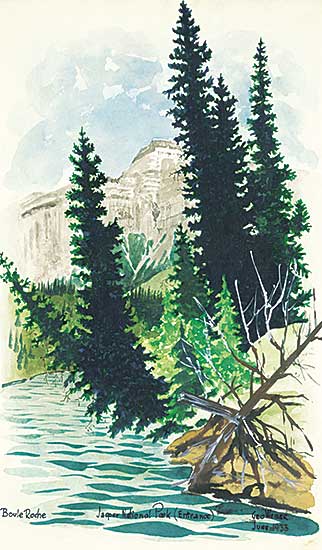 #1353 ~ Weber - Boule Roche, Jasper National Park [Entrance]