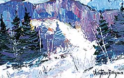 #1015 ~ Bergeron - Untitled - Snow Hills