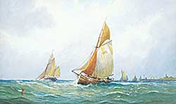 #1133 ~ Hannaford - Departure of Fishing Fleet Ostende