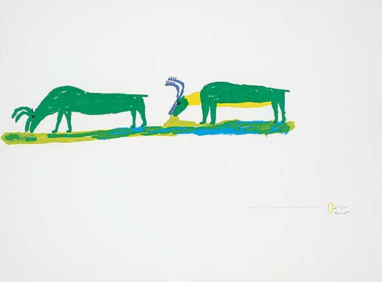 #116 ~ Anguhadluq - Caribou Grazing  #6/60