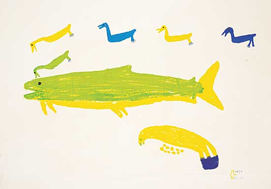 #118 ~ Anguhadluq - Seagulls Chasing Fish  #6/30