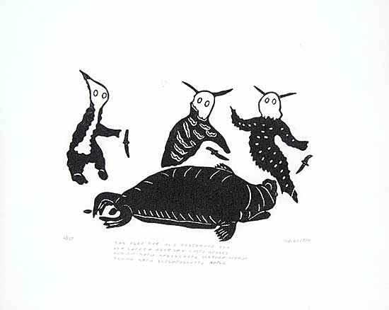 #130 ~ Etook - Spirits with Great Bearded Seal  #43/50
