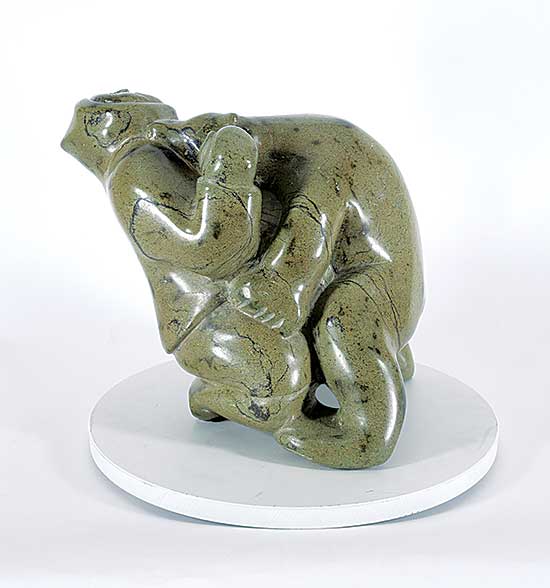 #180 ~ Pitsiulak - Bear Attacking Hunter