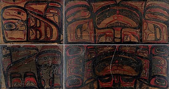 #315 ~ School - Bentwood Box Pieces [turned into wall hangings]