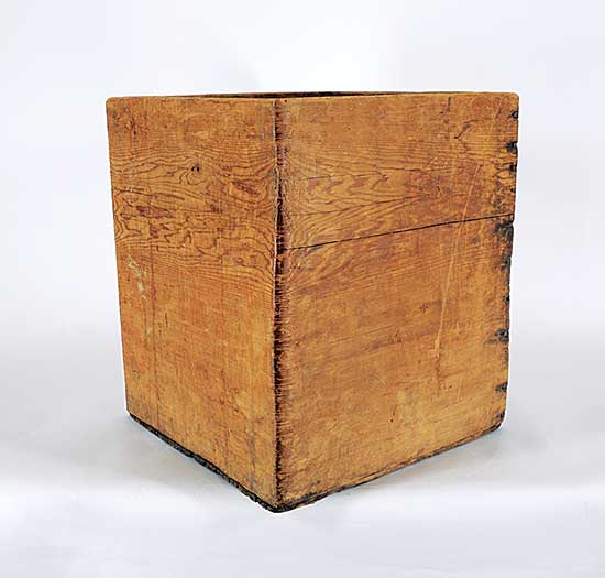 #324 ~ School - Large Household Storage Bentwood Box [Kerfed]