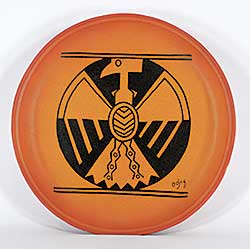 #53 ~ Odjig - Untitled - Plate with Bird Design