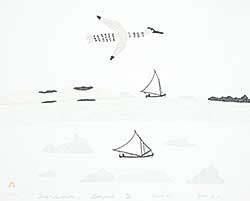 #188 ~ Inuit - Tulik and Sailboats  #23/50