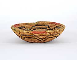 #322 ~ School - Small Round Basket with Central Flower Design