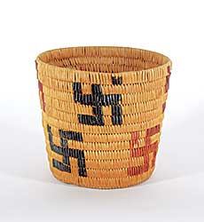 #338 ~ School - Brown and Black Swastika Basket