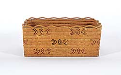 #343 ~ School - Square Basket with Butterfly Pattern