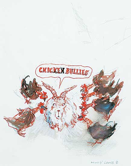 #11 ~ Bobak - Chicken Bullies [Illustration for a Book]