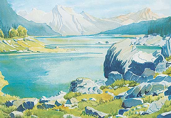 #99 ~ Shelton - Untitled - Rocky Mountain Lake