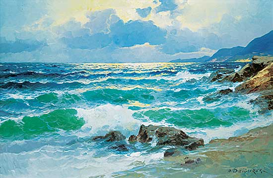 #303 ~ Dzigurski - Untitled - Morning Seascape