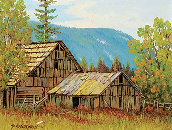 #1114 ~ Horvath - Untitled - Farm Buildings