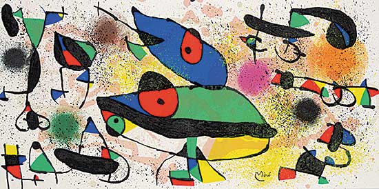 #1192 ~ Miro - Untitled - Cosmic Eyes