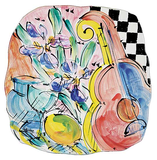 #1270 ~ Selfridge - Untitled - Musical Still Life Platter