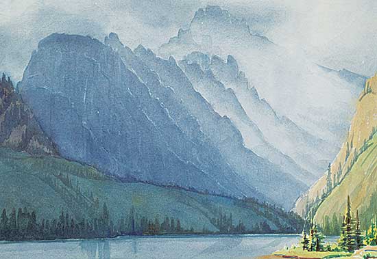#1271 ~ Shelton - Mt Turbulent, Spray River