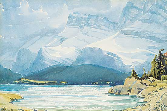 #1272 ~ Shelton - Lake Minnewanka, Mt Rundle
