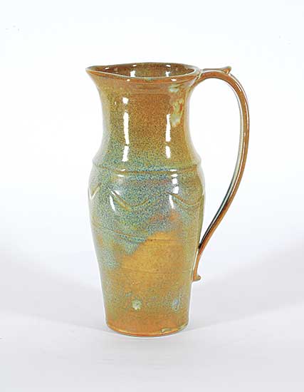 #1314 ~ Wells - Untitled - Earth Tone Jug