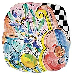 #1270 ~ Selfridge - Untitled - Musical Still Life Platter