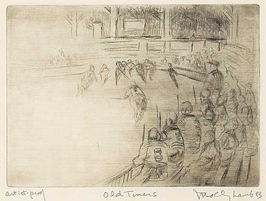 #113 ~ Bobak - Old Timers  #Artist Proof