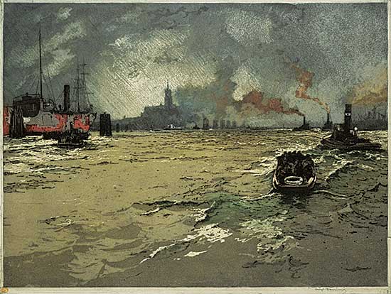 #165 ~ Kasimir - Untitled - Stormy Port City