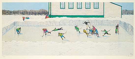 #169 ~ Kurelek - Untitled - Breakaway  #47/950