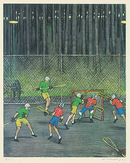 #171 ~ Kurelek - Untitled - Lacrosse  #7/225