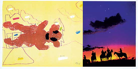 #198 ~ Moppett - Untitled - Teddy and Cowboy  #13/15