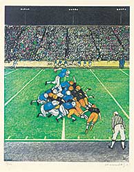 #172 ~ Kurelek - Untitled - Football  #5/225