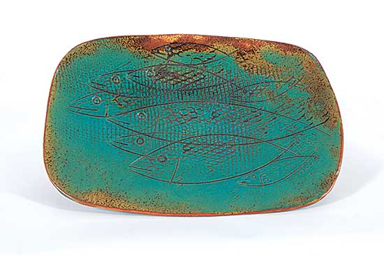 #75 ~ Lindoe - Untitled - Fish Platter